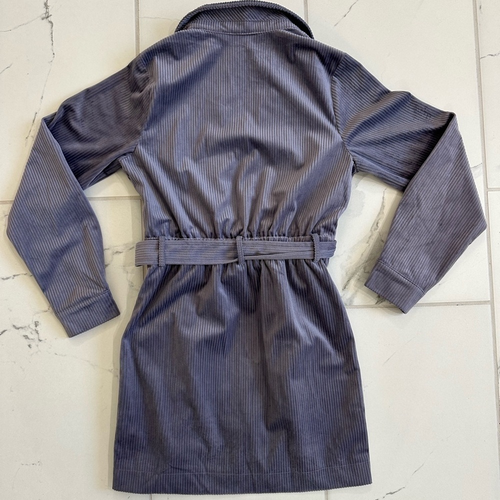 LE LIS Collection Lavender/Purple Corduroy Belted Full Zip Dress Small - Picture 4 of 10